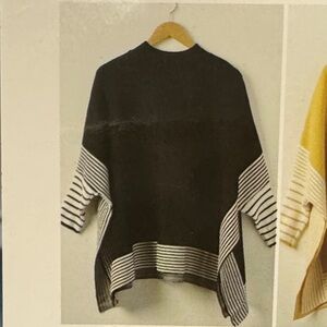 Striped Black and White Women's Tunic